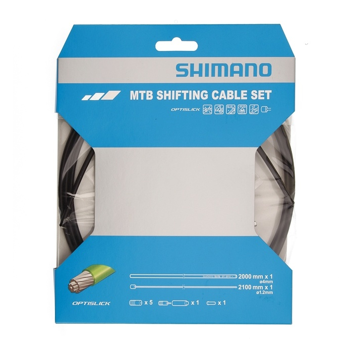 Jeu de Câble de Vitesse Shimano MTB 1X Optislick